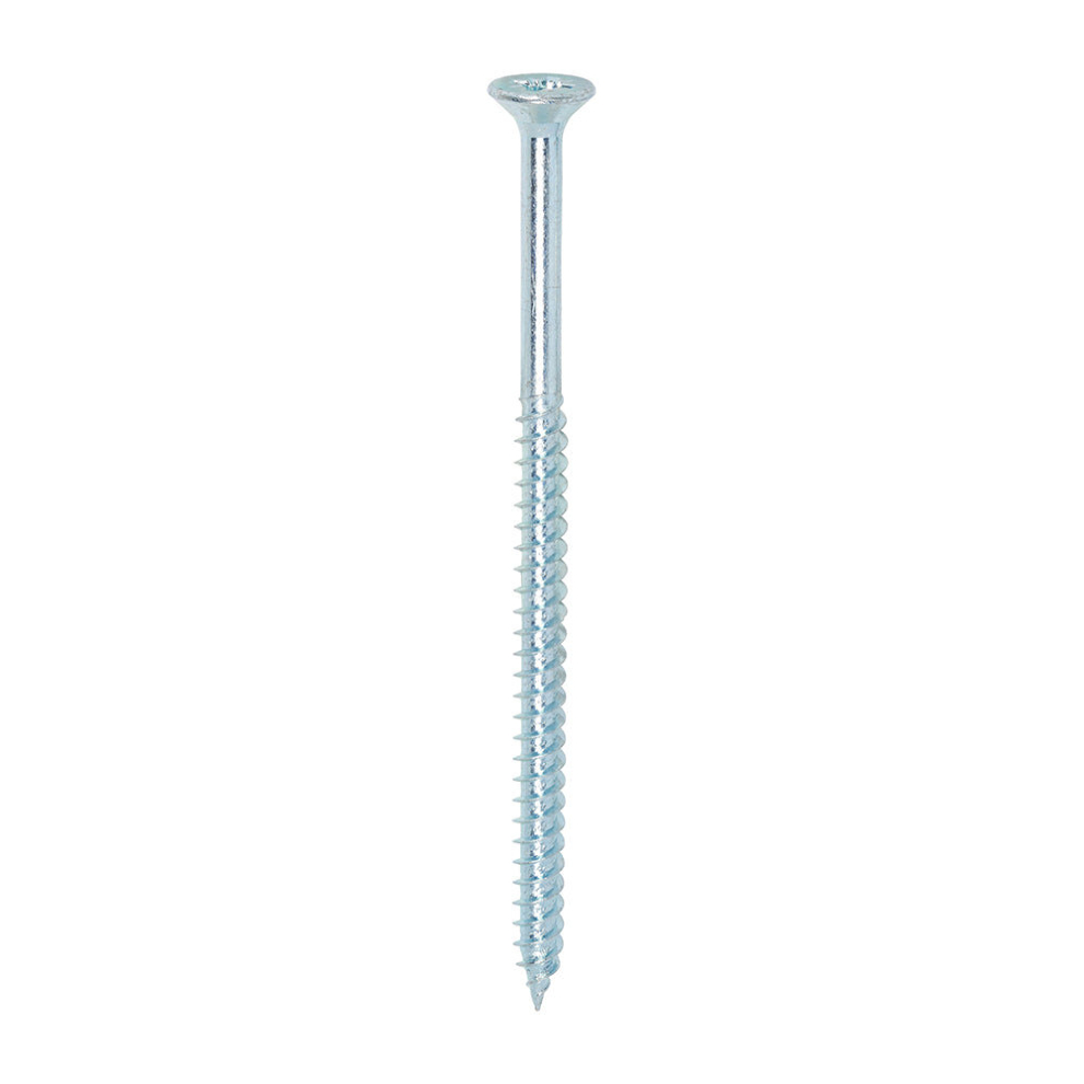 Timco Twin-Threaded Countersunk Woodscrews - 12 X 4 Silver