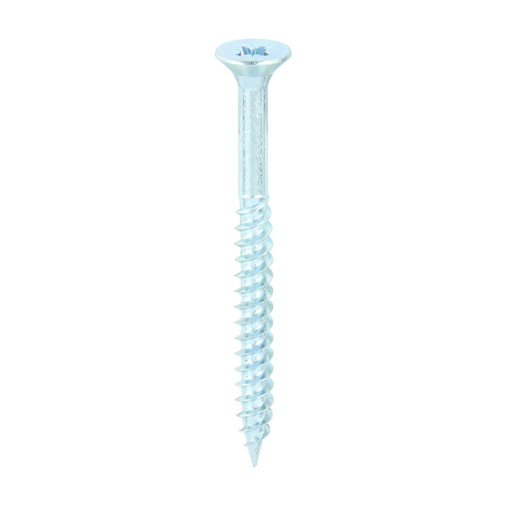 Timco Twin-Threaded Countersunk Woodscrews - 12 X 2 1/2 Silver