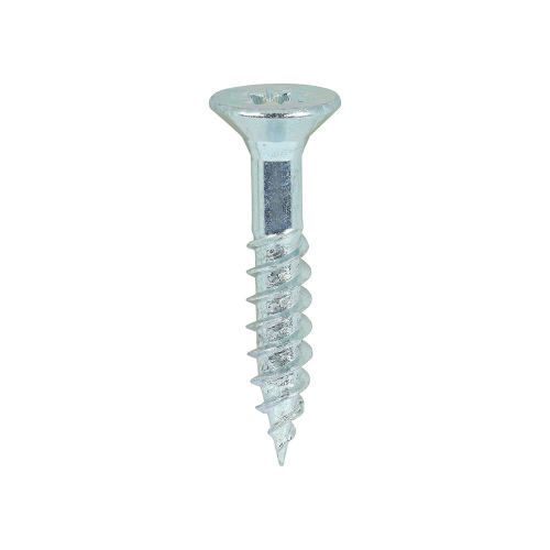 TIMco TIMCO Twin-Threaded Countersunk Silver Woodscrews - 12 x 1 1/4