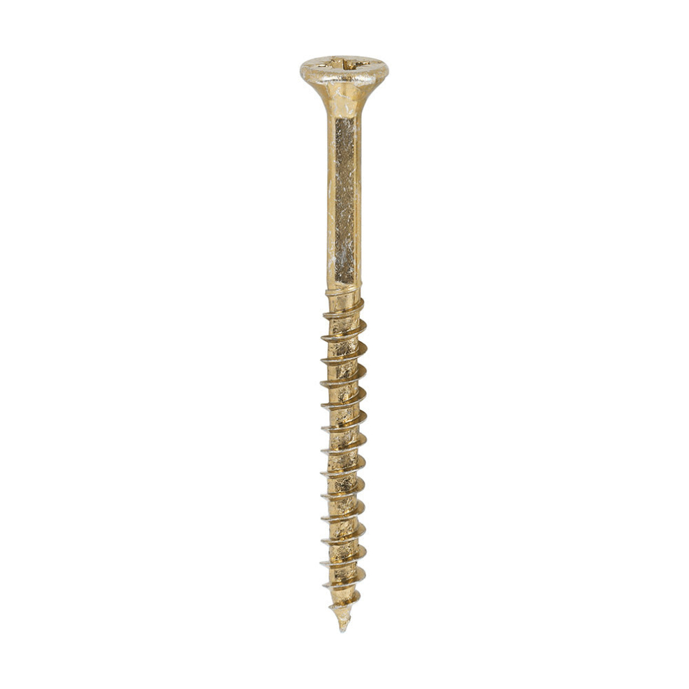 Timco Velocity Premium Multi-Use Countersunk Woodscrews - 4.0 X 50 Gold