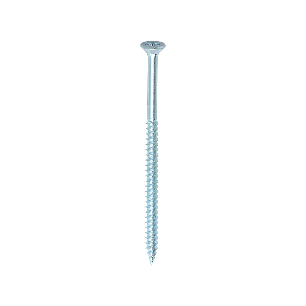 Timco Twin-Threaded Countersunk Woodscrews - 8 X 3 Silver