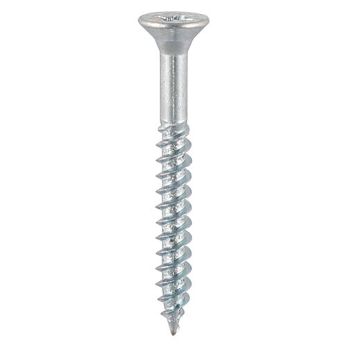 TIMco TIMCO Twin-Threaded Countersunk Silver Woodscrews - 8 x 3