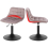 Dressing Stool Swivel Velvet Modern Breakfast Dining Chair 4