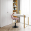Dressing Stool Swivel Velvet Modern Breakfast Dining Chair 10