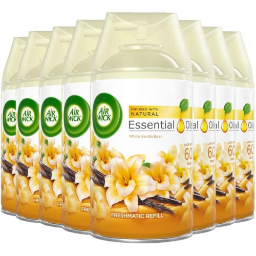 Air Wick 8 x Air Wick Freshmatic Max Automatic Spray Refill 250ml - Vanilla Bean