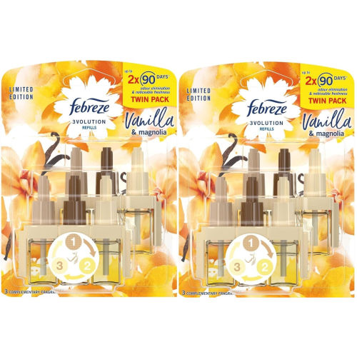 Febreze 4 x 20ml Febreze 3Volution Plug in refill - Vanilla & Magnolia