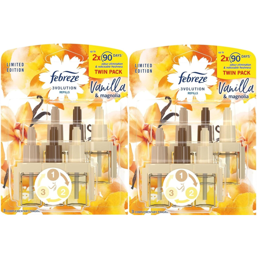 Febreze 4 X 20Ml 3Volution Plug In Refill - Vanilla & Magnolia