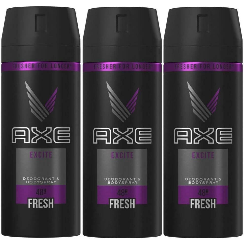 Axe 3 X Deodorant Body Spray150ml - Excite