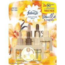 2 x 20ml Febreze 3Volution Plug in refill - Vanilla & Magnolia