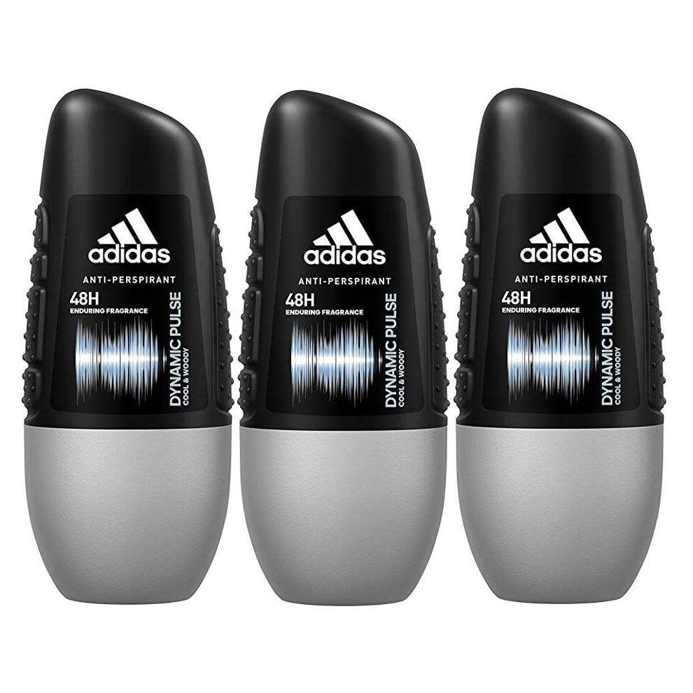 3 x Adidas 48H protection Anti-perspirant Roll On 50 ml - Dynamic Pulse