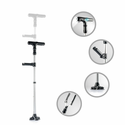 Bengala Extensível com LED, Alarme e Cabo Mecânico Hannde InnovaGoods 1