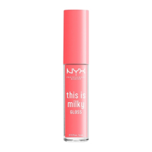 NYX PROFESSIONAL MAKEUP This Is Milky Gloss, Vegan Läppglans, 12 Timmars Fukt - Moo-dy Peach