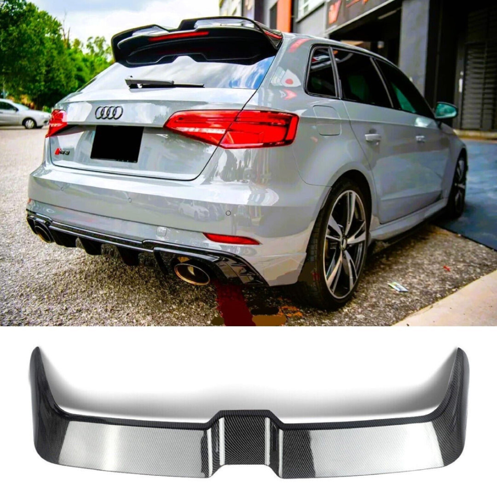 Audi A3 S3 Rs3 8V Rs3 Look Sportback 5 Door Carbon Fibre Spoiler 2013-2020 8806564858444