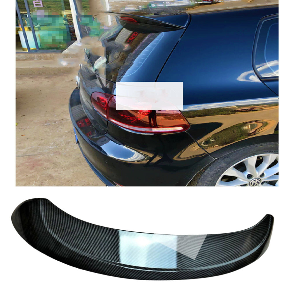 Vw Golf Mk6 Tsi Tdi Gti R20 Style Carbon Fibre Boot Spoiler 2008-13 8806564857782