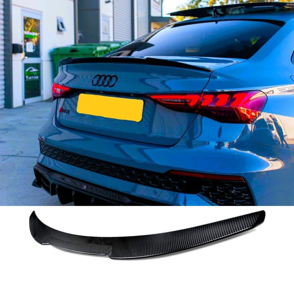 Audi A3 S3 Rs3 8Y Saloon Carbon Fibre M4 Style Boot Lip Spoiler 2020+ 8806564858352