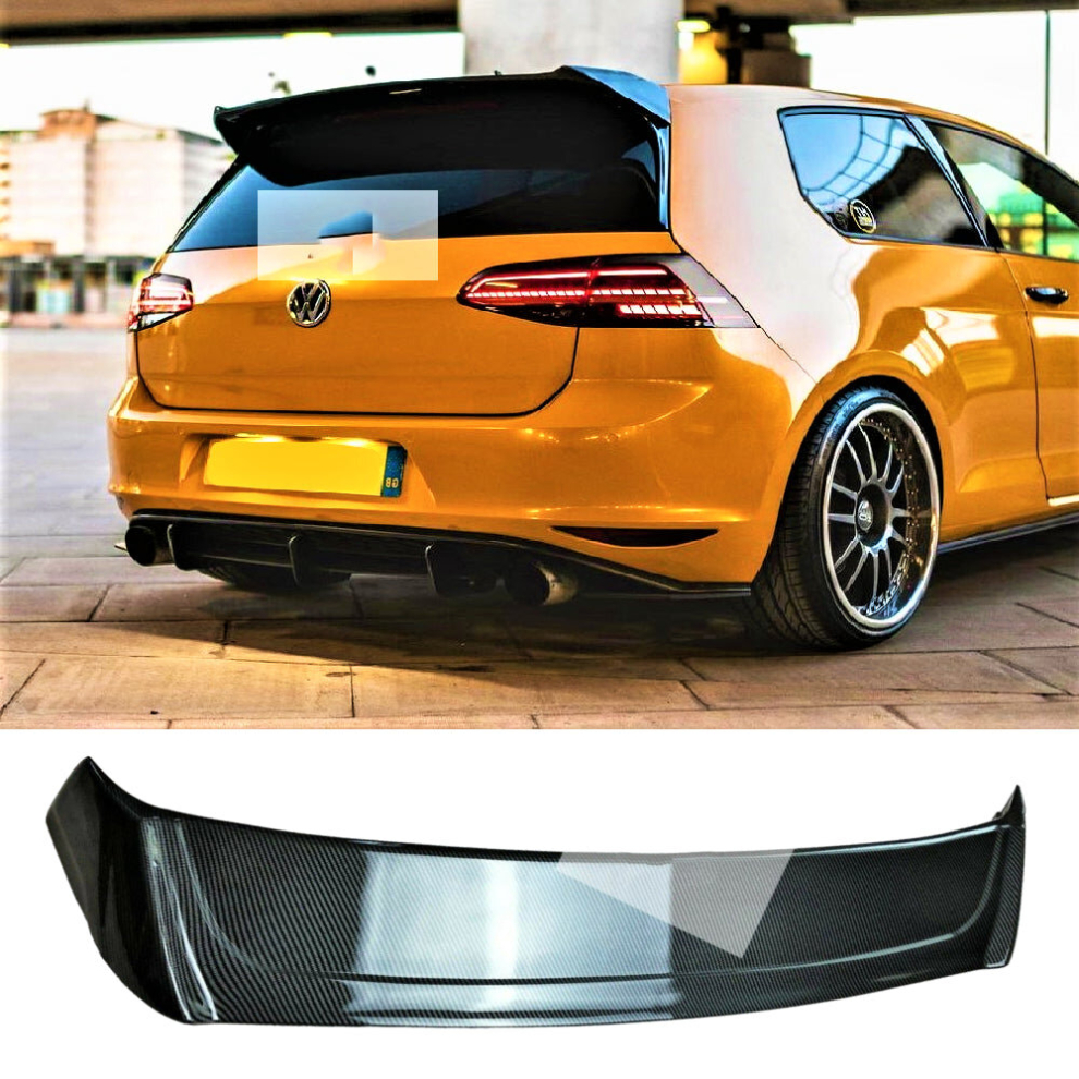 Vw Golf R Gti Gtd Carbon Fibre Boot Spoiler Mk7 Mk7.5 8806564857713
