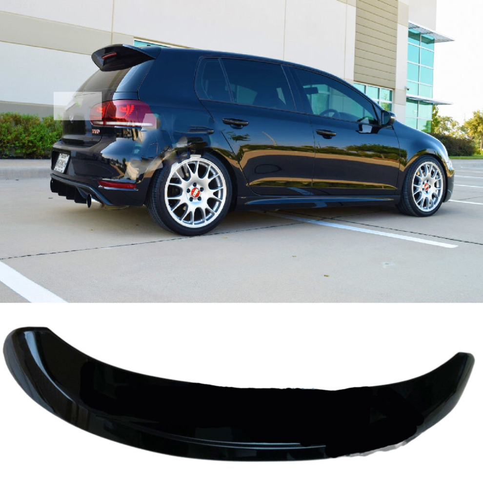 Vw Golf Mk6 Tsi Tdi Gti R R20 Style Gloss Boot Spoiler 2008-13 Uk Seller Black 8806564857164
