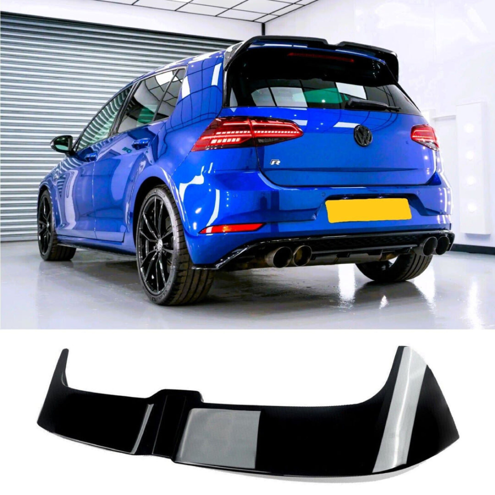 Vw Golf R Gtd Gti Gloss Boot Spoiler Mk7 Mk7.5 Black 8806564857133