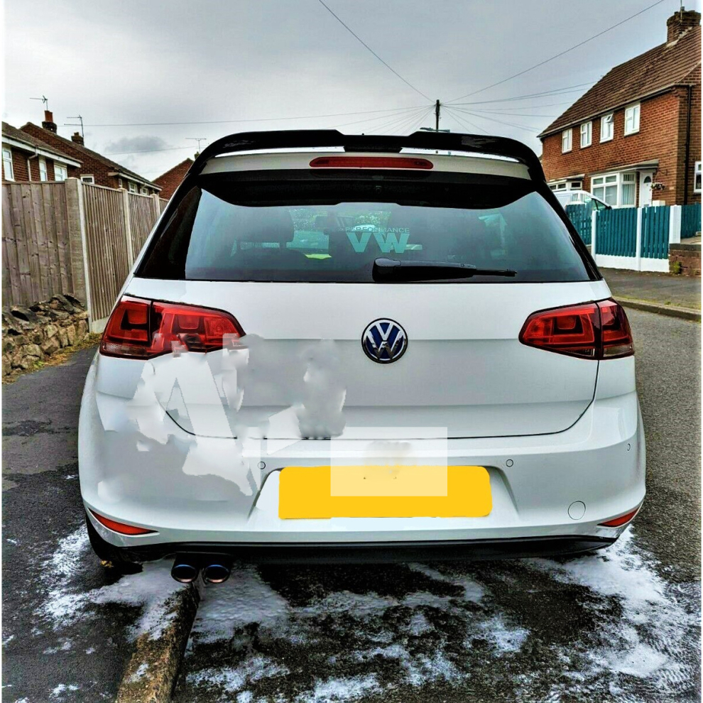 Vw Golf Tsi Tdi R Gti Gtd Gloss Boot Spoiler Mk7 Mk7.5 Black 8806564856976