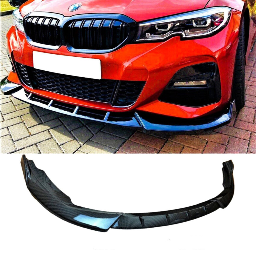 Bmw 3 Series G20 G21 M3 Style Carbon Fibre Sport Front Splitter Lip 2018+ 8806564857720