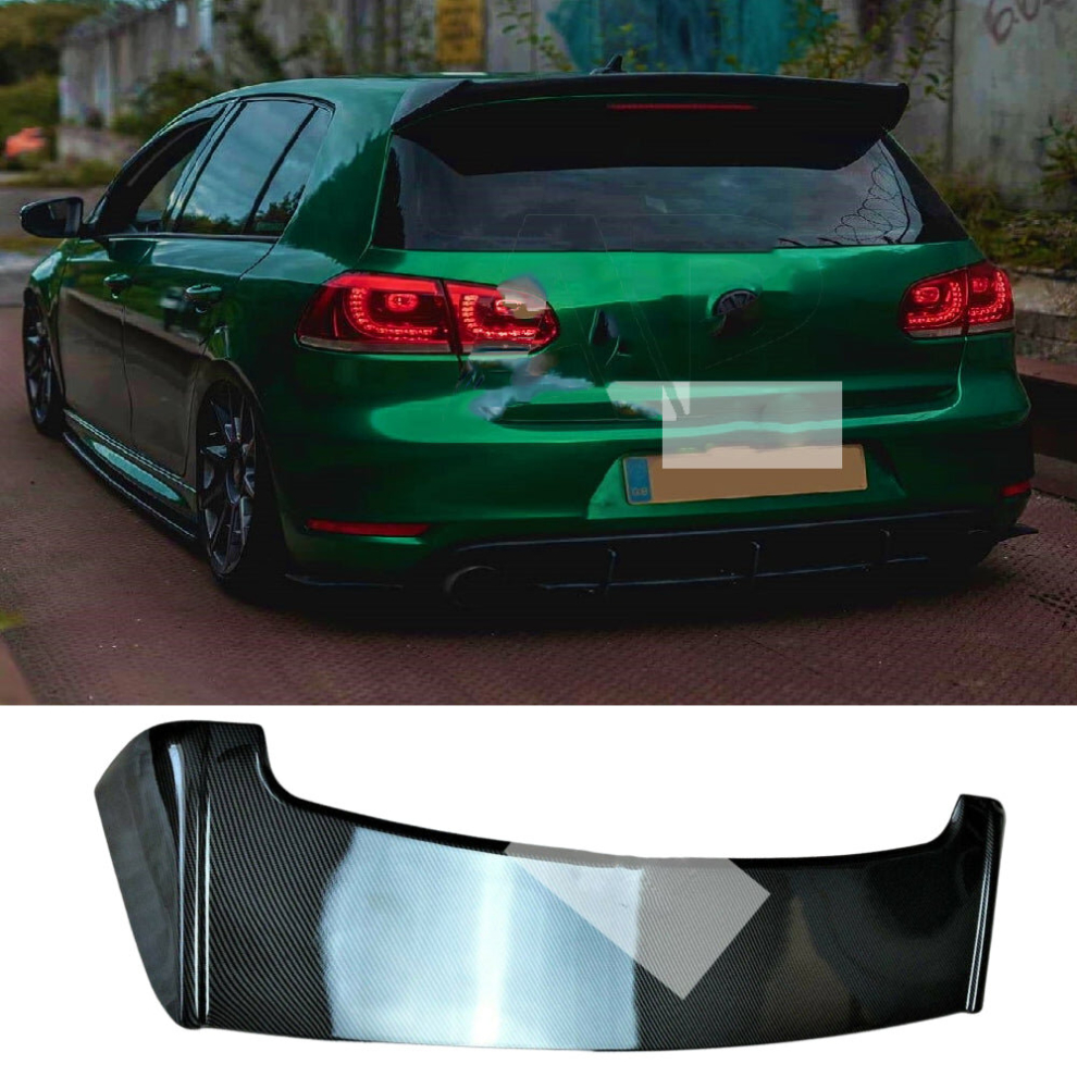 Vw Golf Mk6 Spoiler Gtd Gti R20 Carbon Fibre Boot 2008-2013 8806564857157