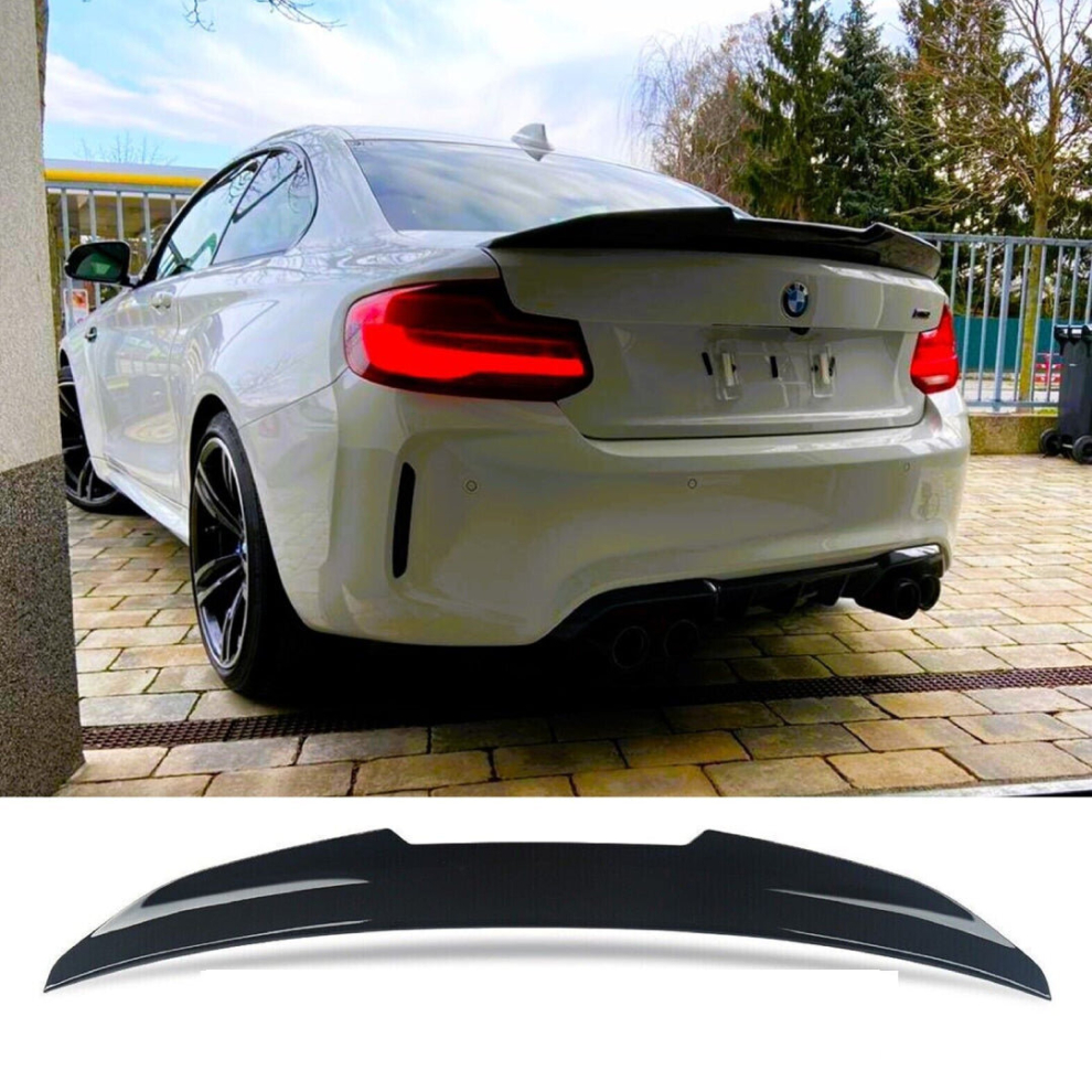 Bmw 2 Series M2 F22 F87 M Sport Gloss High Kick Psm Ducktail Spoiler Black 8806564858260