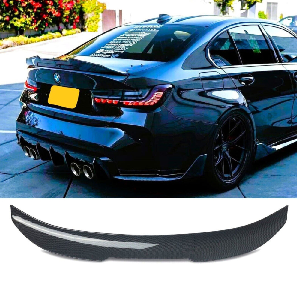 Car Spoiler Bmw 3 Series M3 G20 G80 Spoiler Carbon Fibre High Kick Psm Ducktail M Sport