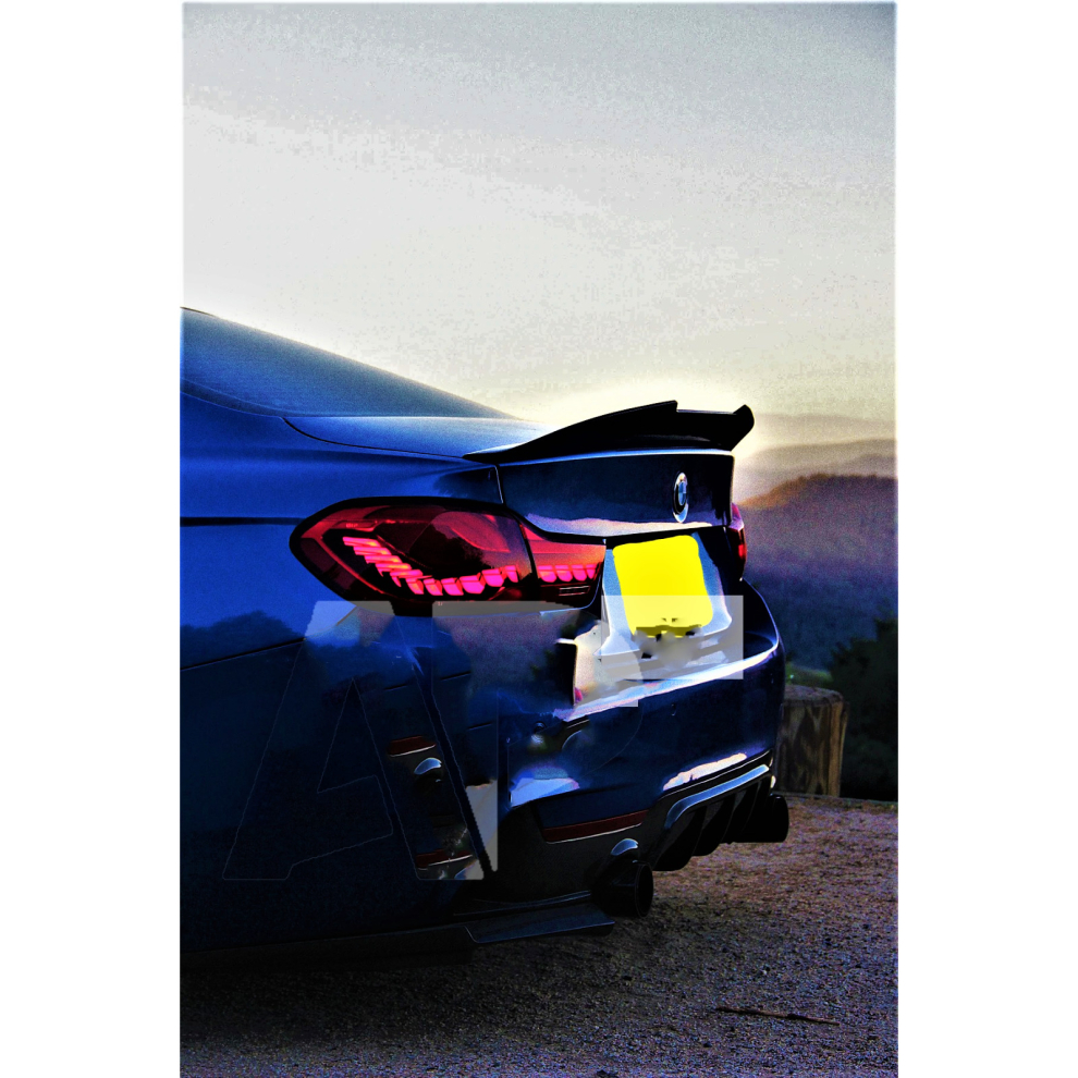 Bmw 4 Series F36 Carbon Fibre High Kick Psm Ducktail Spoiler 2013-2020 8806564858420