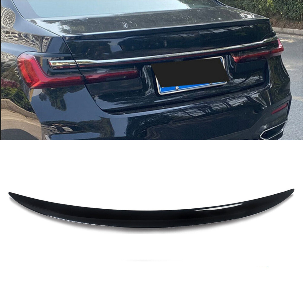 Bmw 7 Series G11 G12 Gloss Boot Lip Spoiler 2015-2022 Black 8806564857324