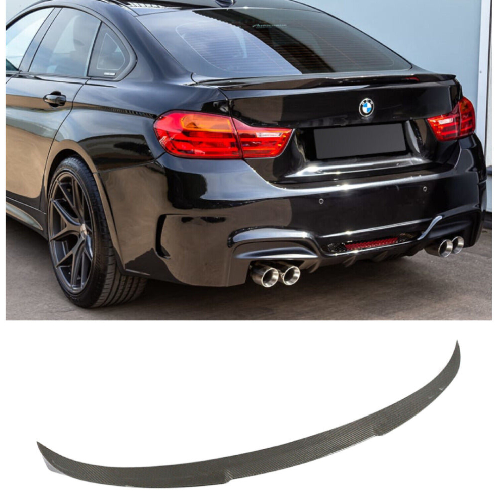 Bmw 4 Series Gran Coupe F36 Carbon Fibre M4 Sport Rear Spoiler 2013-2020 8806564857843