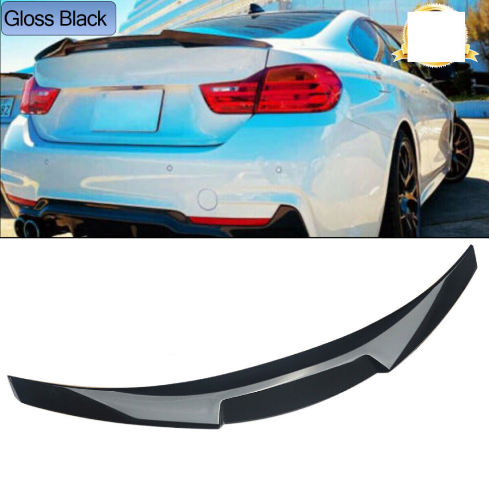 Bmw 4 Series Coupe F32 Gloss M4 Style Boot Lip Spoiler 2013-2020 Black 8806564857386