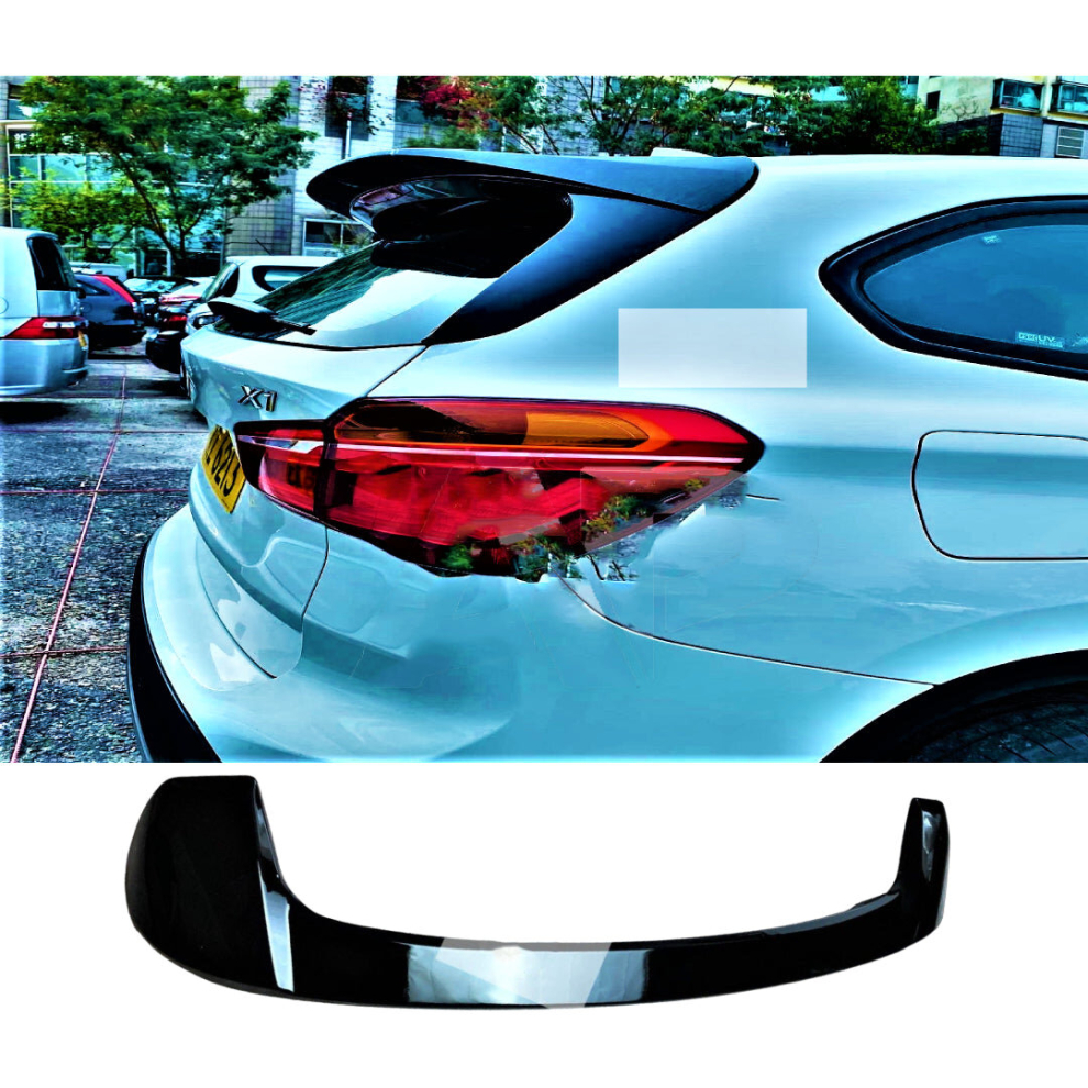 Bmw M Sport X1 F48 X1m Spoiler Suv Gloss Rear Roof 2015+ Black 8806564857706