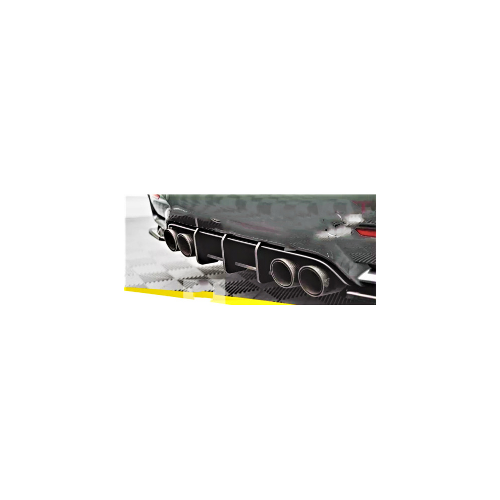 Bmw M4 F82 F83 Rear Blade Style Diffuser Spoiler Body Kit M Sport 2014-2020 Black 8806564857409