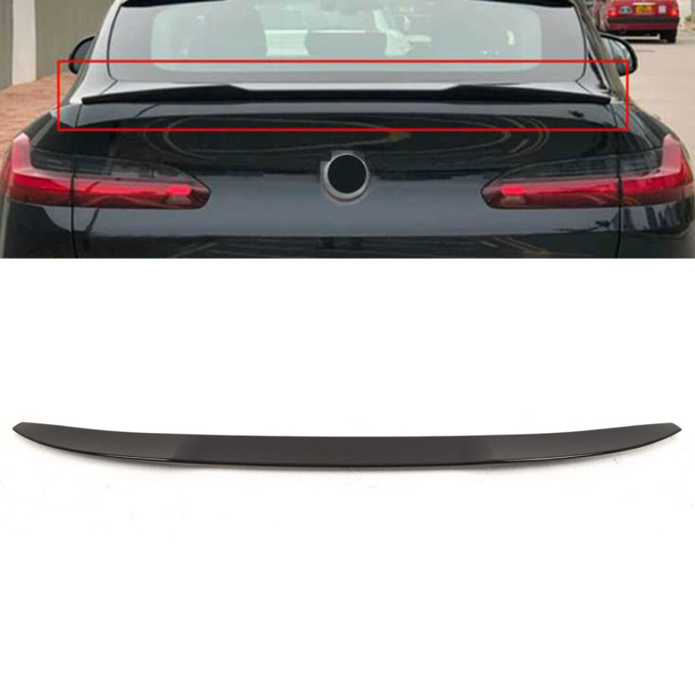 Bmw M Sport X4 G02 X4m Suv Gloss Rear Boot Lip Spoiler 2018+ Black 8806564858123