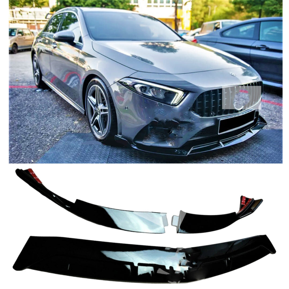 Mercedes A35 A45 Amg Brabus Style A Class W177 V177 Front Splitter Spoiler Lip 8806564857690