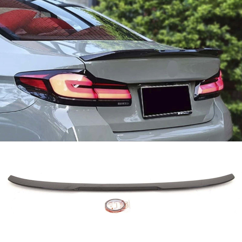 BMW 5 Series M5 G30 F90 Carbon Fibre M Sport Boot Lip Spoiler Club Sport Style 2016+