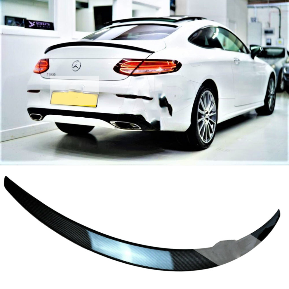 Mercedes C Class Coupe C63 Amg Style W205 C205 Carbon Fibre Lip Spoiler 2014-21 8806564858475