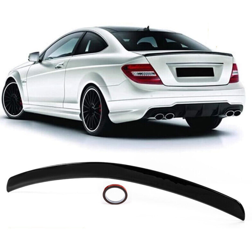 Mercedes C Class Coupe C63 Amg Style W204 Gloss Lip Spoiler 2011-2015 Black 8806564858628