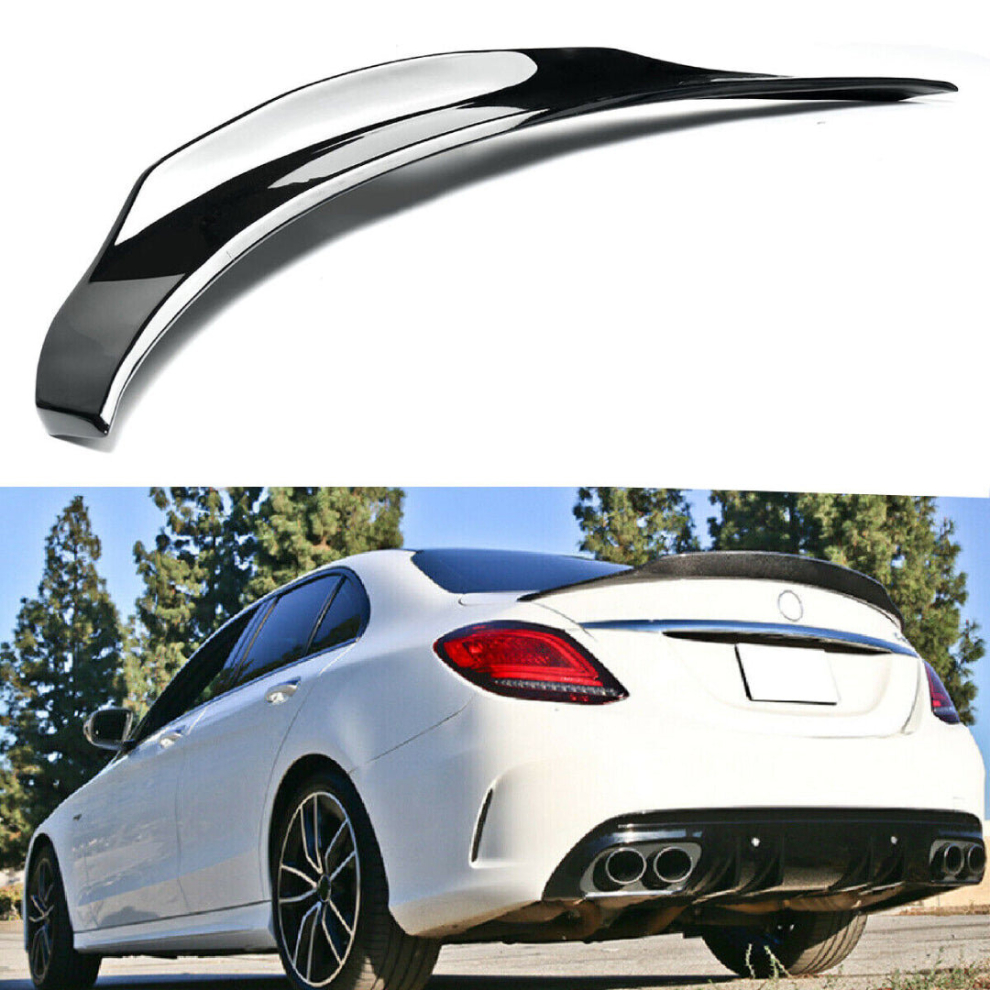 Mercedes C Class Spoiler W205 Gloss Psm High Kick C63 Amg Style Black 8806564857997