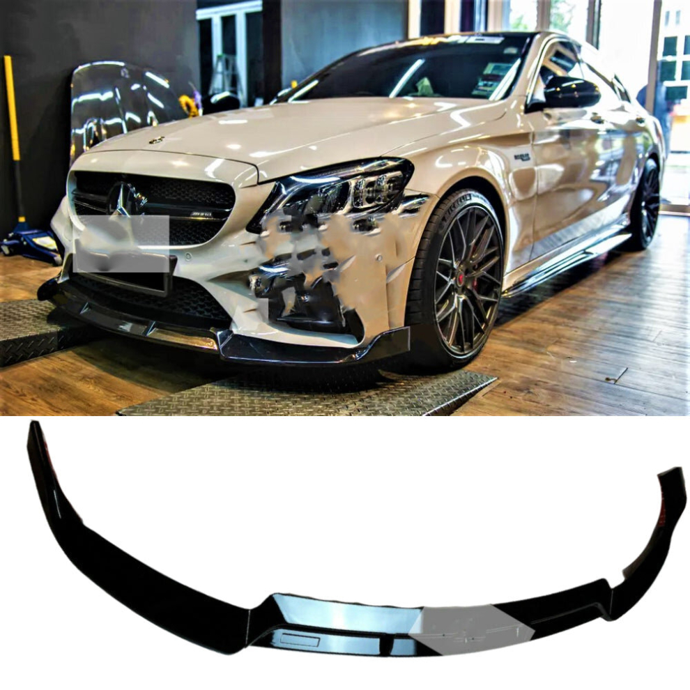 Mercedes C Class W205 C205 Front Splitter Lip C63s Amg Brabus Style 2019-2021 8806564857560