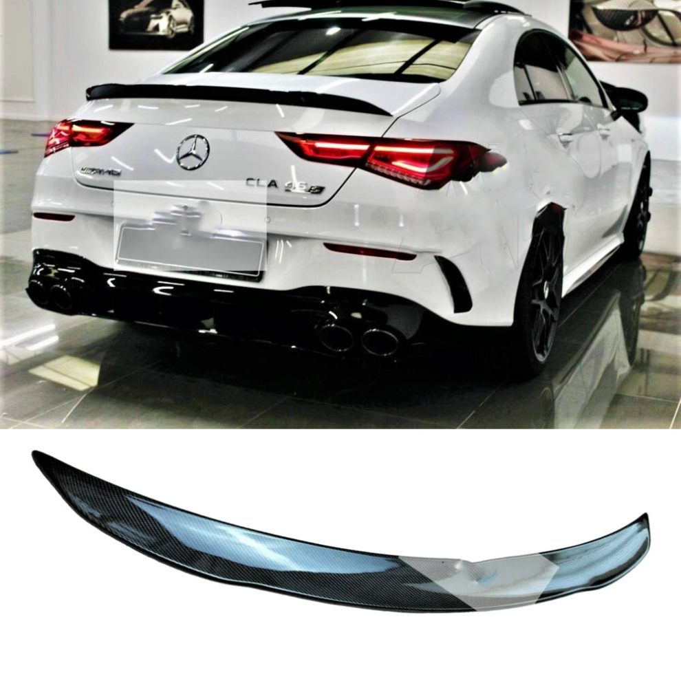 Mercedes Cla Cla45 W118 C118 Carbon Fibre Amg Rear Boot Spoiler 2019-22 8806564858239