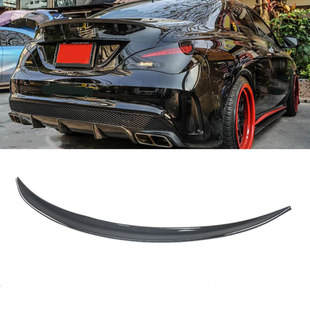 Mercedes Cla Class Cla45s Amg Style W117 C117 Carbon Fibre Boot Spoiler 2013-18 8806564857904