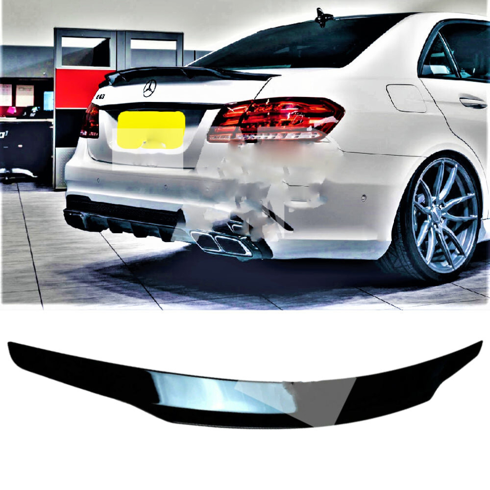 Mercedes E Class E63 Amg W212 Psm Style Gloss Boot Spoiler 2008-2016 Black 8806564857430