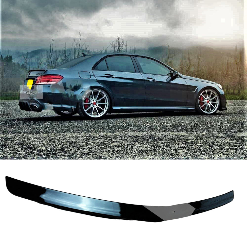 Mercedes E Class E63s Amg Style W212 Gloss Boot Lip Spoiler 2008-2016 Black 8806564857607