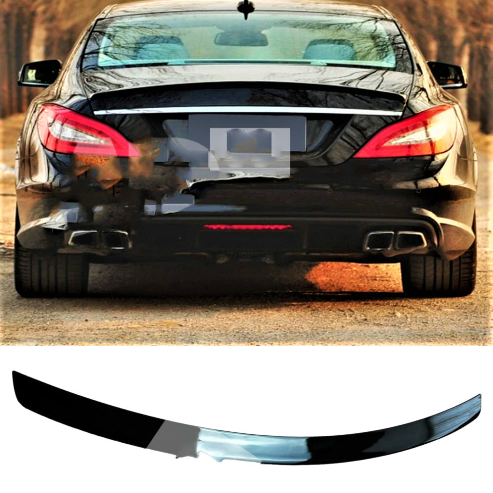 Mercedes Cls Class Cls63 Amg Style W218 C218 Gloss Boot Spoiler 2010-18 Black 8806564857645