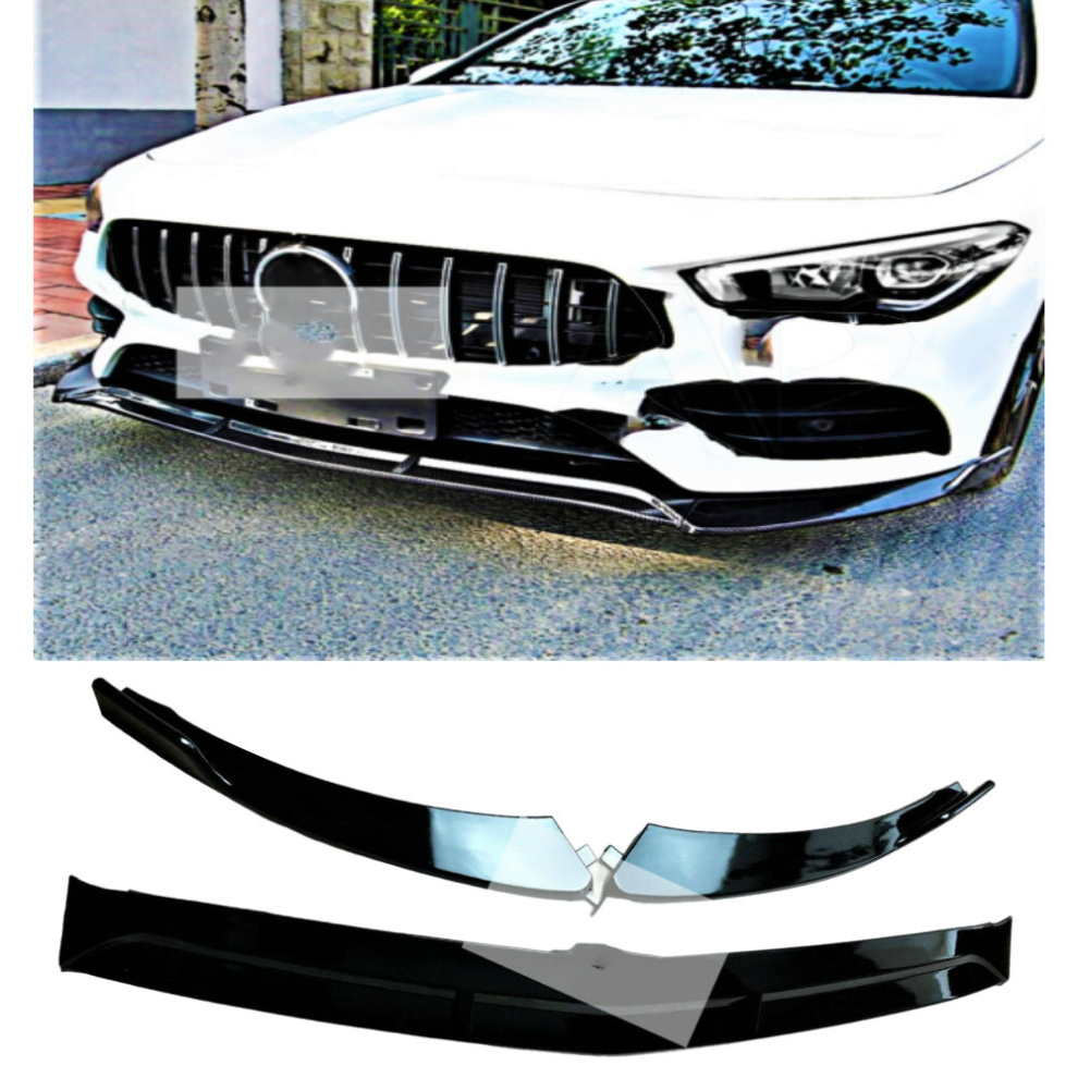 Mercedes Cla Class Cla45s Amg W118 C118 Gloss Front Splitter Lip 2019+ 8806564858208