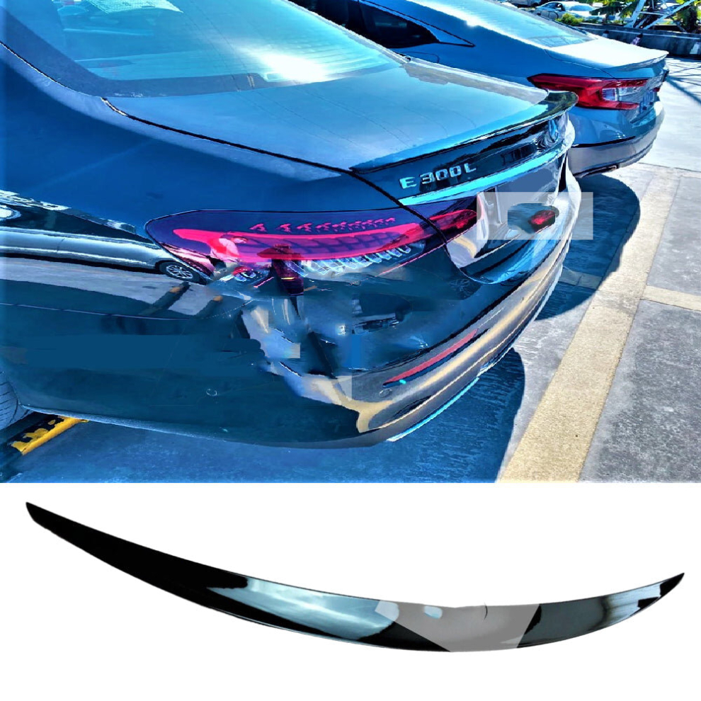 Mercedes E Class W213 Gloss E63s Amg Style Boot Lip Spoiler 2020+ Black 8806564858406