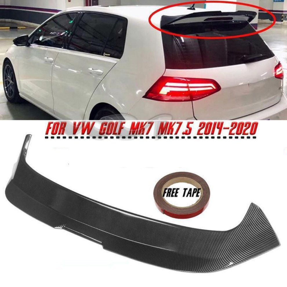 Vw Golf Mk7 Mk7.5 Tsi Tdi Carbon Fibre Boot Spoiler R Gti Gtd Style 8806564858550
