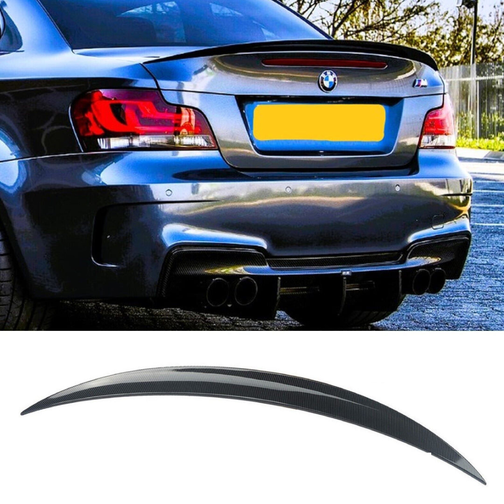 Bmw 1 Series Coupe 1M E82 E88 Carbon Fibre Boot Lip Spoiler 2007-2013 8806564857744