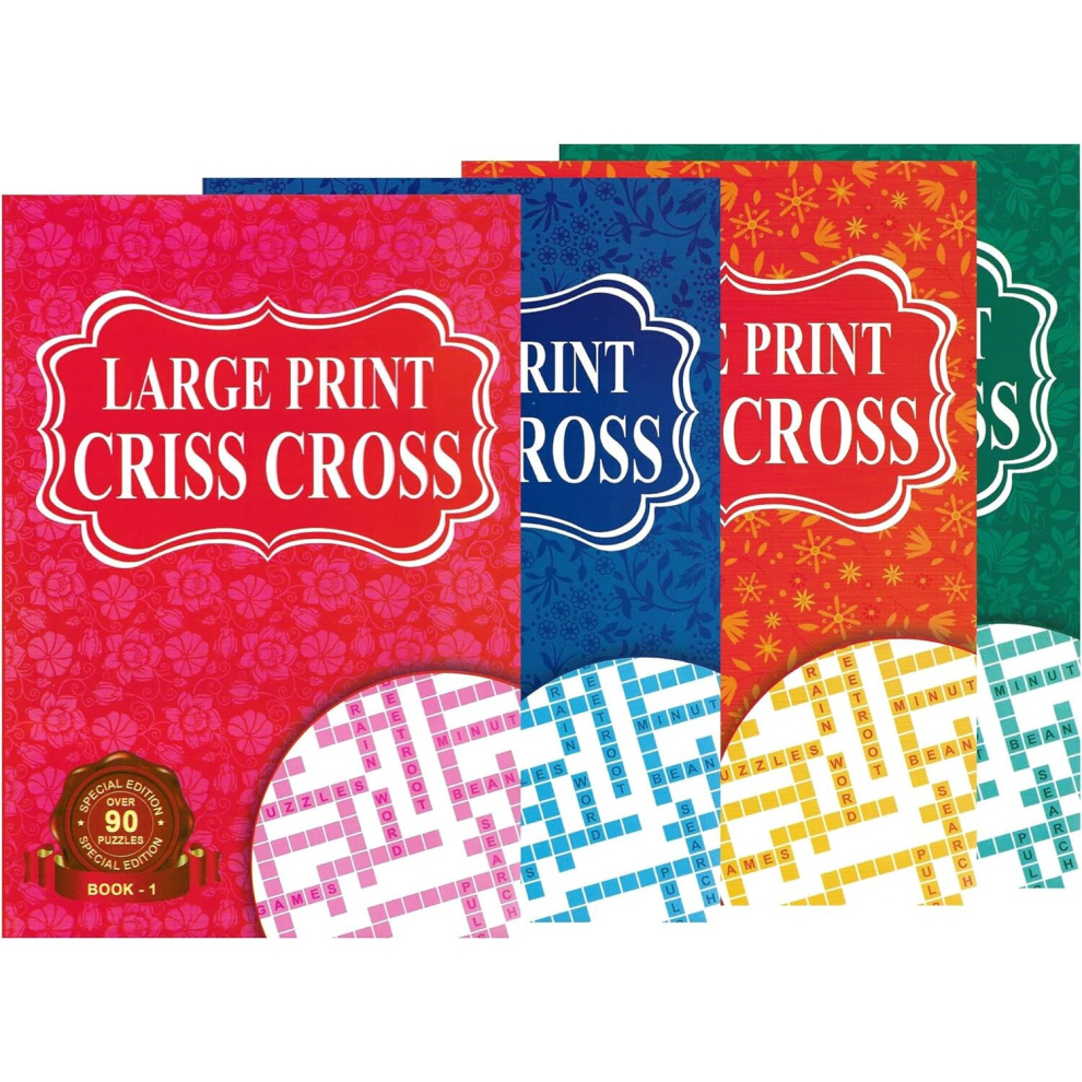 Wf Graham 4 Large Print A5 Criss Cross Puzzle Books For Adults And Teens